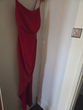 Boohoo maxi, ruby red dress