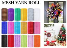 20Colours Available Deco Mesh Rolls 15Cm/25cm X 10Yd Roll for Wreaths Swags Bows