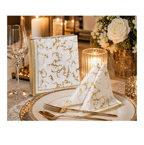 Pack floral paper napkins - pack,