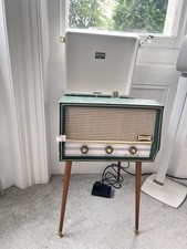 Dansette Conquest Auto Record Player Vintage Red & Cream