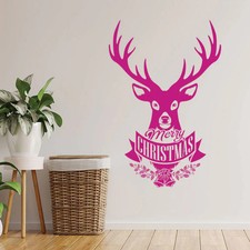 Christmas Stag Wall Sticker