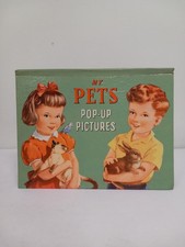Vintage 1940s/50s - My Pets Pop-Up Pictures Book - Juvenile Productions Ltd.