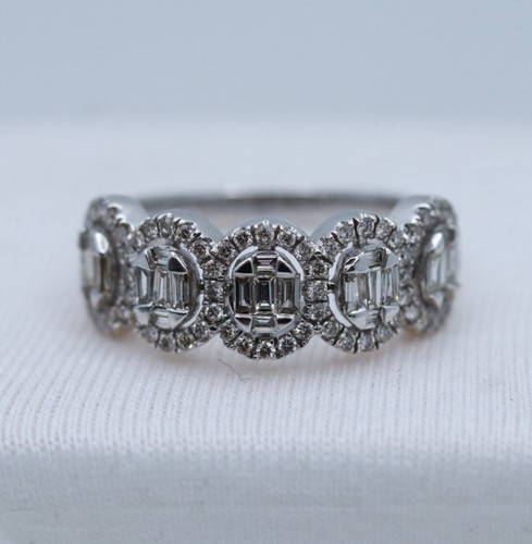 9ct white gold 00ct round - white, 1.00ct