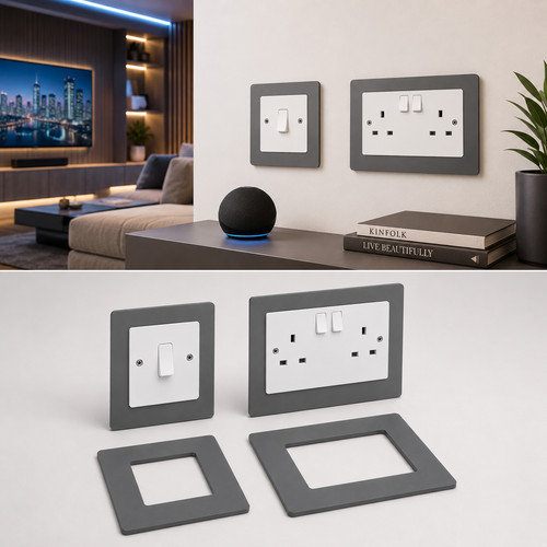 Double single socket light - &, /