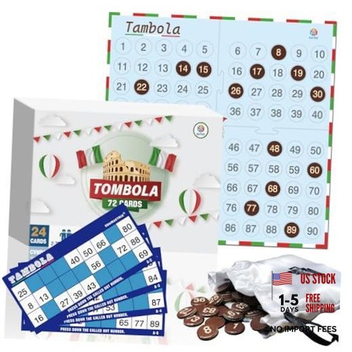 Tombola bingo game set - game, 72