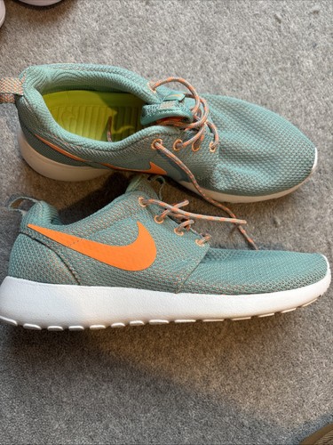 Nike roshe run green orange - run,