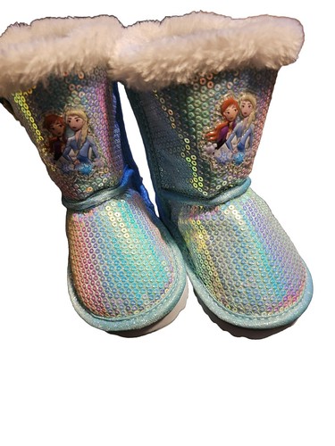 Disney frozen sequin booties - sequin,