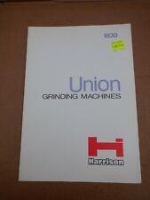 UNION PEDESTAL GRINDING MACHINE SALES LEAFLET
