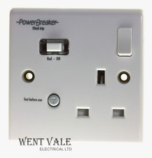 Greenbrook Power Breaker K21WPAPN10-C 13a 10mA RCD Switched Single Socket Outlet