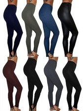 WOMENS HIGH WAIST LEGGINGS PANTS  STRETCH FLORAL UK SIZE 8 - 28