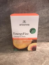 Arbonne Energy Fizz Sticks Mango Peach 30 Pack | Vegan | Gluten Free | Exp 07/26