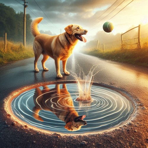 Golden labrador cross - golden, (100)