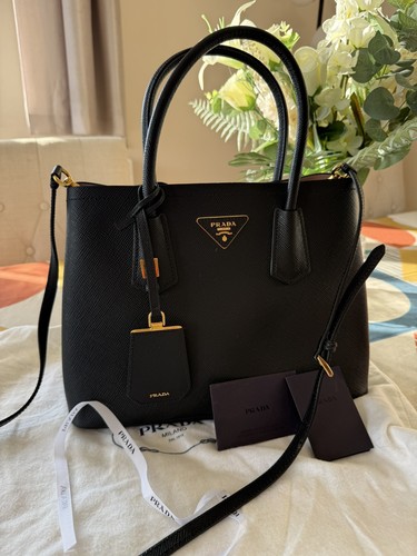 Prada saffiano leather double - prada,