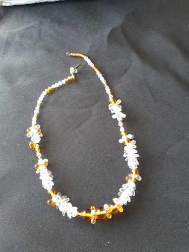 Vintage 1960s beaded necklace - vintage,