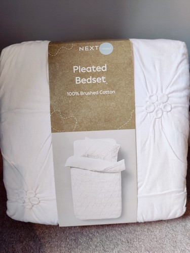 Next white pleated brushed - pleated,