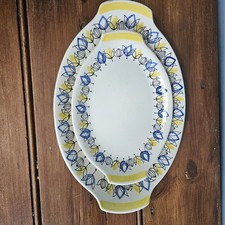 Vintage 1960s StavangerFlint Norway Pottery Serving Dish Set