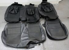 A2) USED XS 1/2 leather Land Rover Defender 110 TDCI 2nd row 60:40 seat covers