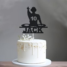 Custom glitter cake topper - glitter,