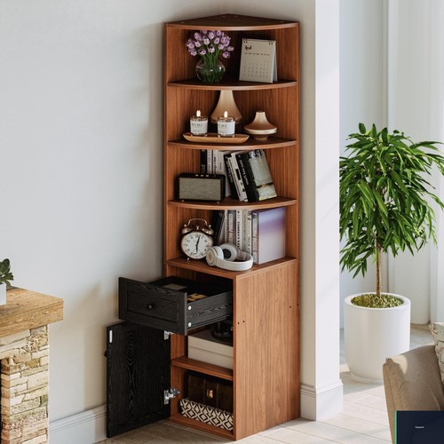 Corner bookshelf tier h - corner, 71"h