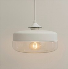 Modern White Glass Pendant