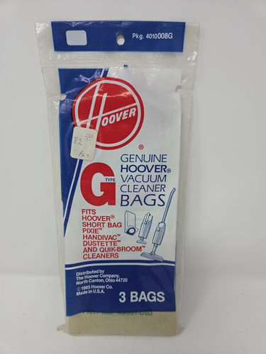 Genuine hoover type vacuum - type, g