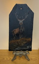 Slate painting depicting a