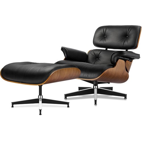Tall walnut eams lounge chair - eams,