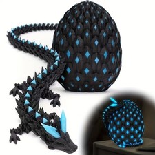 Crystal 3D Printed Dragon Egg