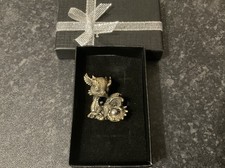 Miniature Cute Baby Dragon Figure Brass Ornament Small Metal Statue Home Decor