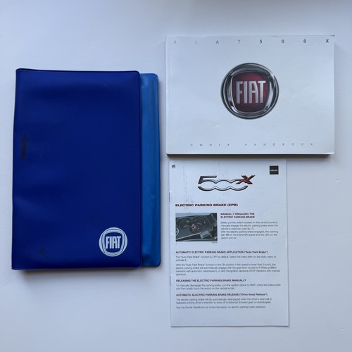 Fiat 500x owners manual - owners,
