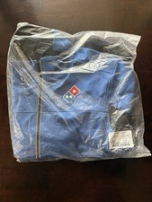 Domino’s Pizza Employee Uniform Jacket Large Blue Black NWT New in Bag Workwear