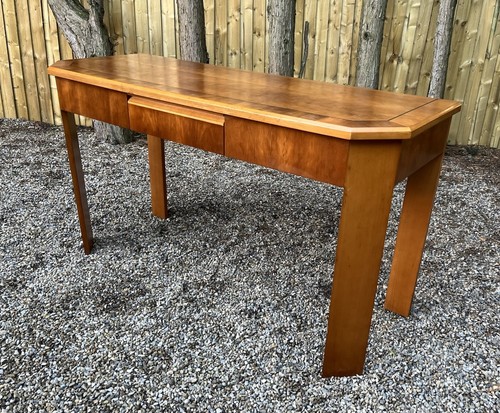 Modern walnut effect console - effect,