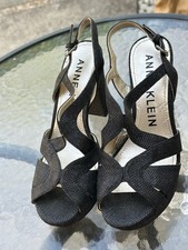 Anne Klein Women's Shoes Black Size 4 Good Condition