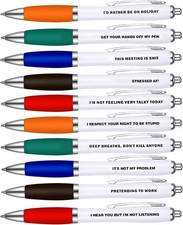 10 Pack Ballpoint Pens, 1.0 Mm