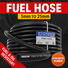 FUEL HOSE RUBBER REINFORCED UNLEADED PETROL DIESEL OIL LINE FUEL PIPE E10 RATED