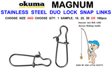 OKUMA DUO LOCK SNAP LINKS SEA
