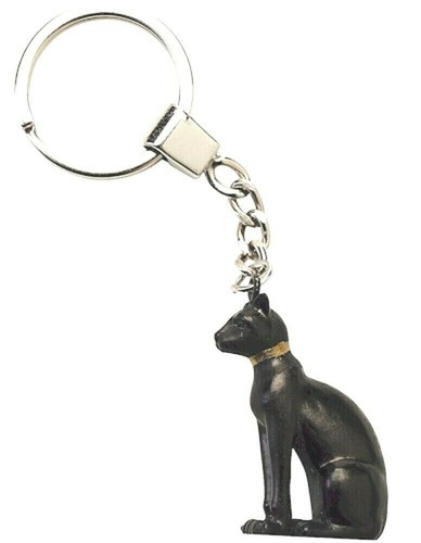 Egyptian black cat resin - black,
