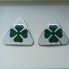 alfa romeo quadrifoglio badges silver L + R gulietta mito gulia 