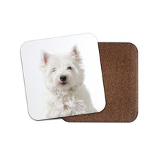 White Westie Dog Coaster -