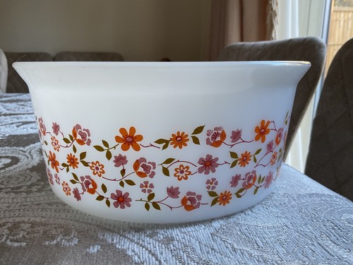 Vintage arcopal orange flower - arcopal,