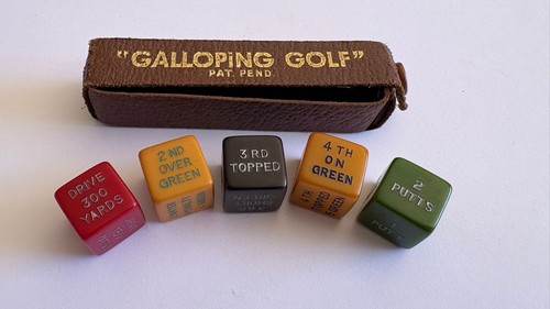 Galloping golf bakelite - bakelite, dice