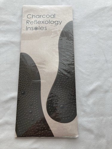 Charcoal reflexology insoles - charcoal,