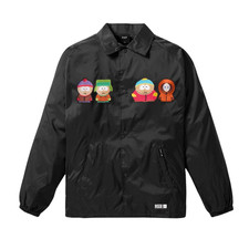 BNWT HUF x South Park Coaches Jacket Black Medium M Mens Skate Streetwear Ltd