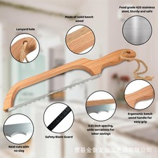 Wooden bread knife baking