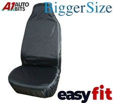 Front Large Black Car Seat Cover Waterproof Protector For Mitsubishi Lancer Colt