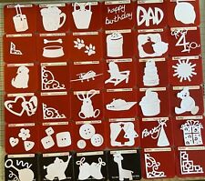 Sizzix Sizzlits Die Cutting stencil Card Making Collection used