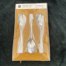 Set Of Six Vintage Dessert Spoons Champagne Spear & Jackson (Ashberry) Ltd
