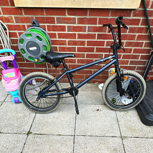 Blue black bmx bike speed - bmx,