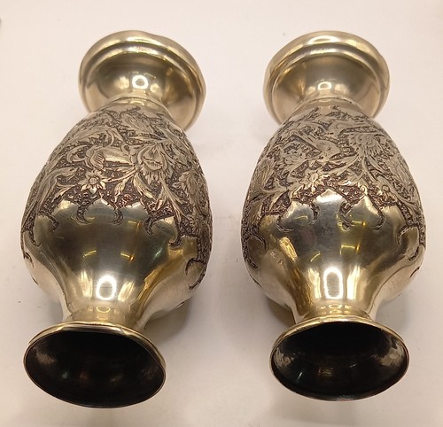 Pair vintage small silver - vintage,