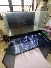 Marine Fish Tank with Cabinet and Sump 90cm x 45cm x 45cm / 180 Litres